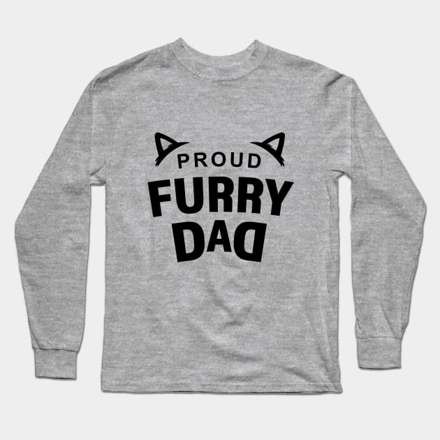 Proud Furry Dad Long Sleeve T-Shirt by AbdieTees